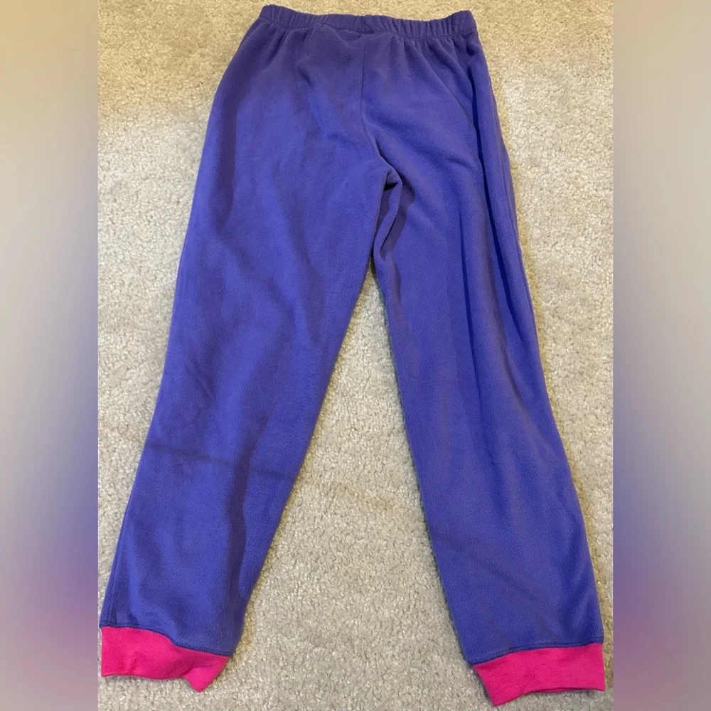 Girls Fleece Pants sz 8 - Fox embroidered Patch NWOT